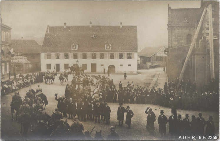 Guebwiller, 17 novembre 1918, réception des Français