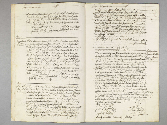 Lucelle - Paroisse catholique - Registre de baptêmes, mariages et sépultures