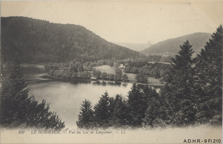 Hohneck : vue du lac de Longemer