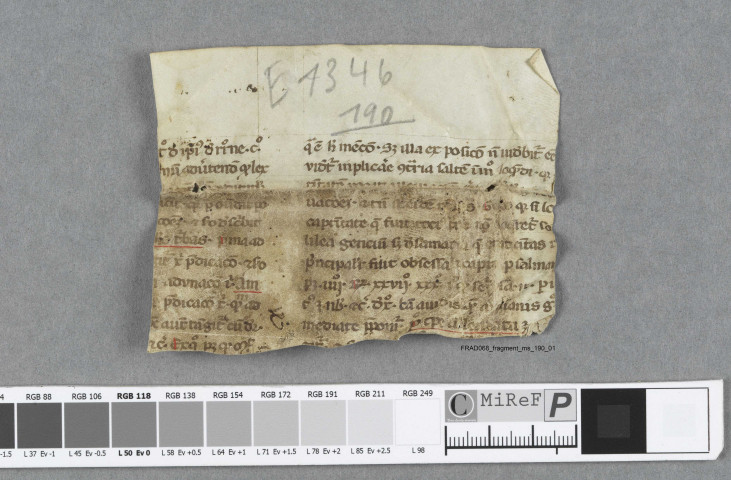 Fragment ms 190a