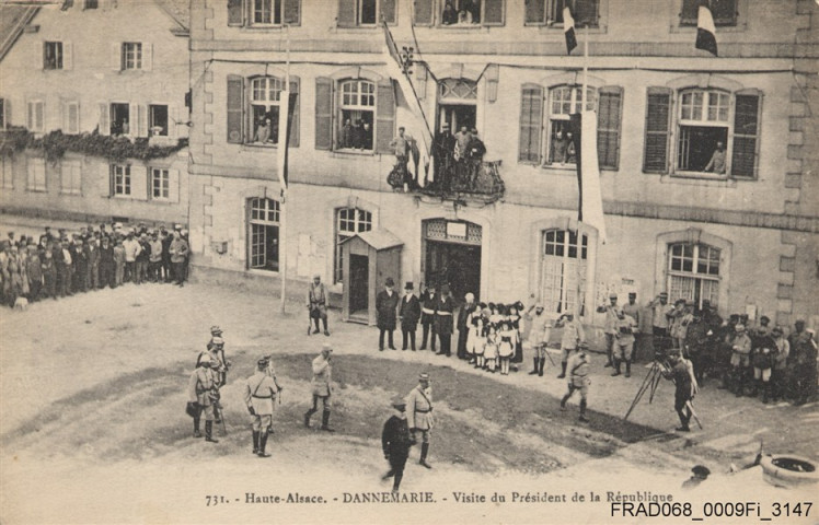 Dannemarie : visite du Président de la République