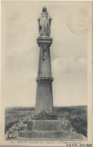 Ballon d'Alsace : statue de la Vierge