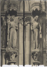 Strasbourg, la Cathédrale, le portail sud, détail statues