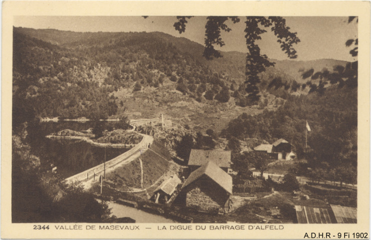 Vallée de Masevaux, la Digue du Barrage d'Alfeld