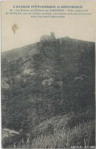 Ribeauvillé : château du Girsberg (ruines)