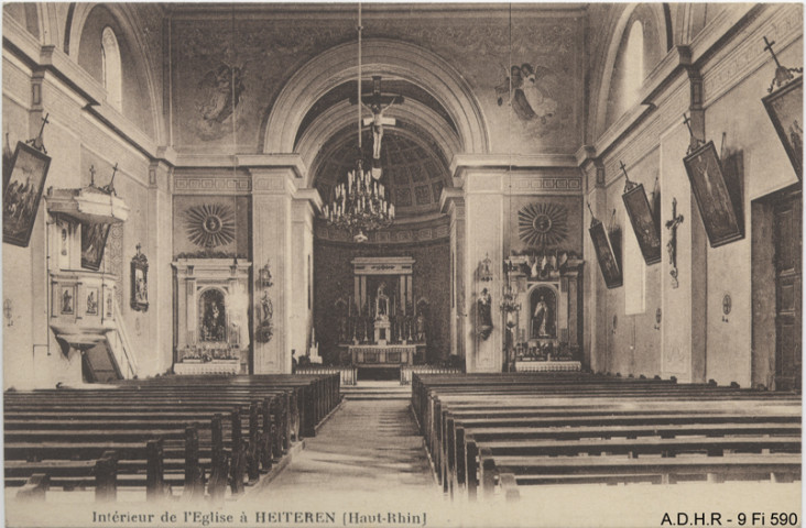 Heiteren : intérieur de l'église