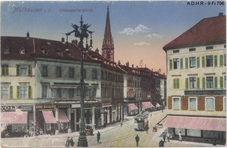 Mulhouse : Place du nouveau quartier