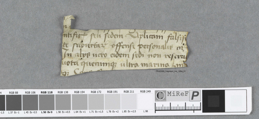 Fragment ms 189a