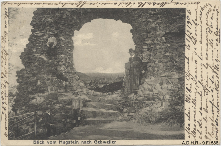 Guebwiller : vue du Hugstein vers Guebwiller