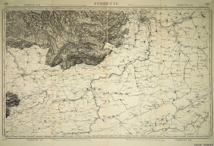 Carte d'état major Révisé en 1896