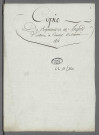 Double et copie de répertoire chronologique Me Jean Bernard Ferdinand Ingold