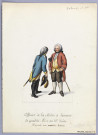 Officier de la milice et homme de qualité à la fin du XVIIIe siècle d'après un ancien dessin