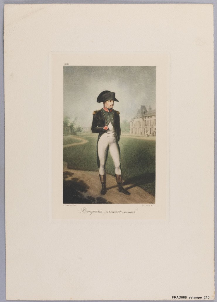 Illustration : Bonaparte Premier Consul - Archives d'Alsace - Colmar Estampe 210