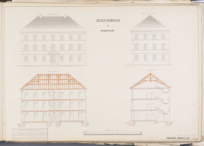 façades et coupes