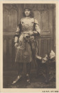 Jeanne d'Arc représentée par une jeune fille