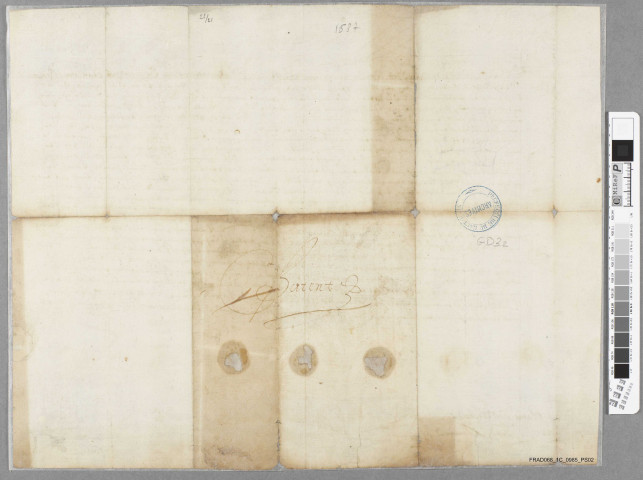 Lettres patentes de la veuve de l'archiduc Léopold d'Autriche