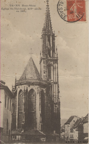Thann, église Saint-Thiébault en 1865