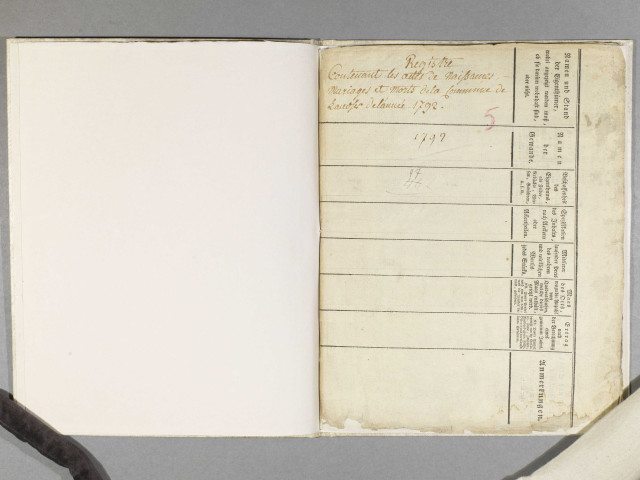 Landser - Paroisse catholique Assomption - Registre de baptêmes, mariages et sépultures