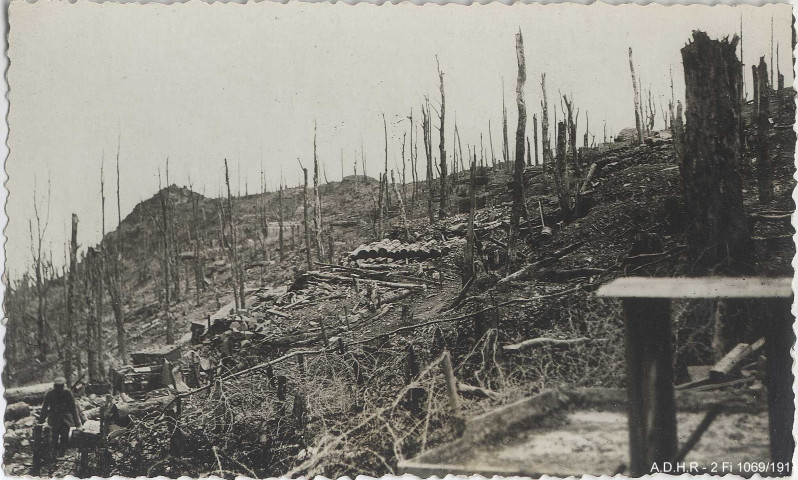 Hartmannswillerkopf, le front dévasté