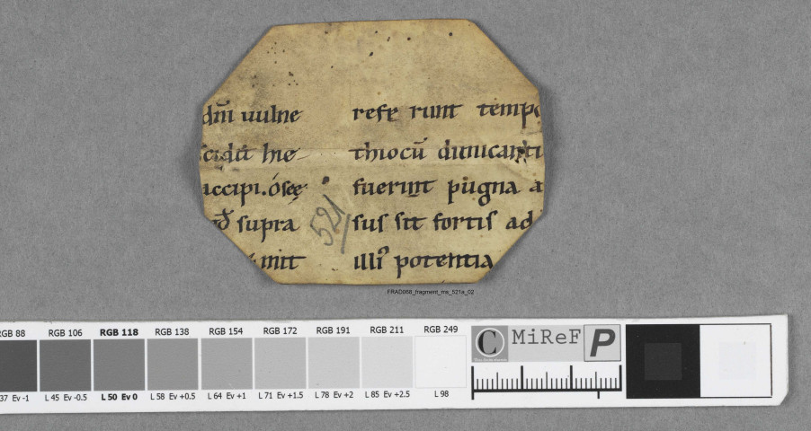 Fragment ms 521a