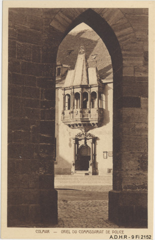 Colmar, commissariat de Police : oriel