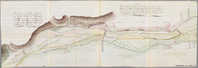 Plan du redressement de la Fecht au ban de Turckheim