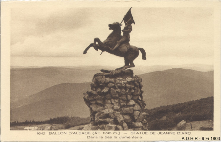 Ballon d'Alsace, statue de Jeanne d'Arc