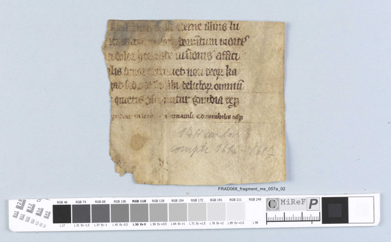 Fragment ms 057a