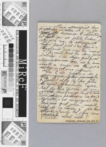 Carte postale envoyée par Paul à sa mère : New York : Wollworth Building.