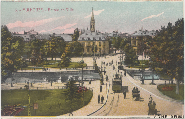 Mulhouse : entrée de la ville