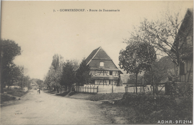 Gommersdorf : route de Dannemarie