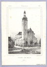 Eglise de Seltz (planche de l'Album alsacien, 2ème année n° 24)