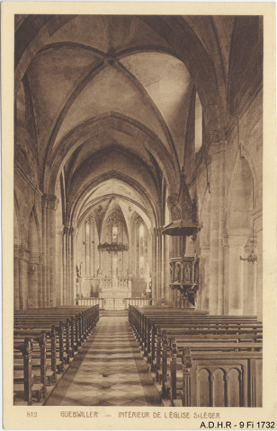 Guebwiller : intérieur de l'église Saint-Léger