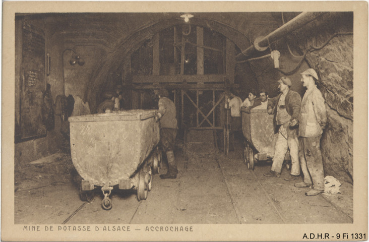 Wittelsheim : Mines de Potasse d'Alsace, accrochage