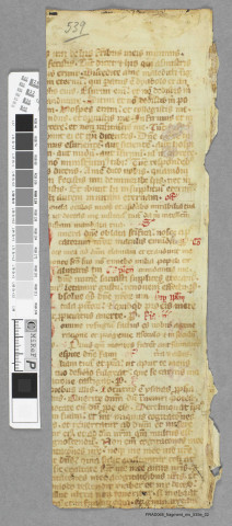 Fragment ms 539a
