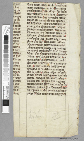 Fragment ms 568a