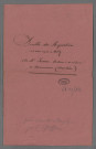 Double et copie de répertoire chronologique Me François Joseph Loetscher, 13 janvier 1857 Double et copie de répertoire chronologique Me Francis Ferdinand Simon, 1857