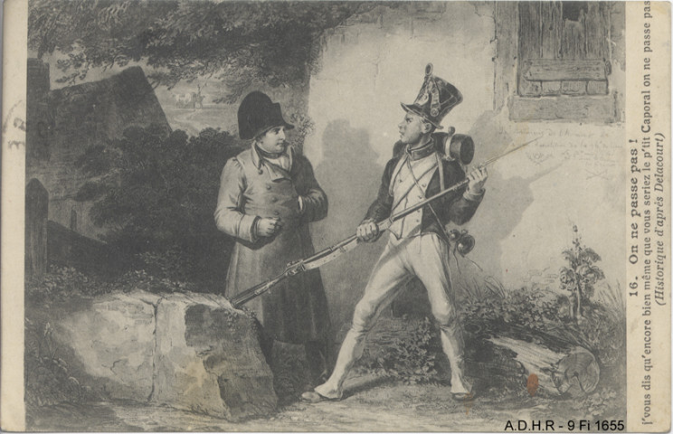 Napoléon devant la garde