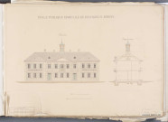 façade et coupe