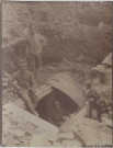 Hartmannswillerkopf, construction d'une tranché, d'un abri