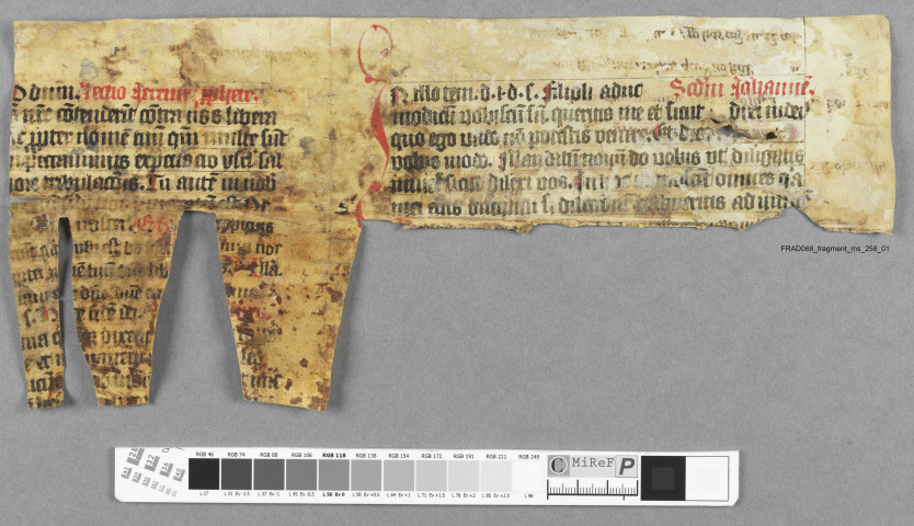 Fragment ms 258a
