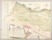 Plan de la ligne de séparation entre les territoires de Nieffer et Grand-Kembs et les communes badoises de Blainsingen et Rheinwiller.