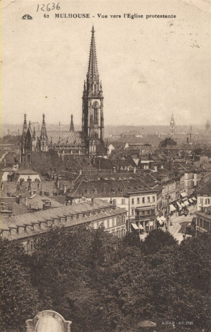 Mulhouse : vue vers l'Eglise protestante