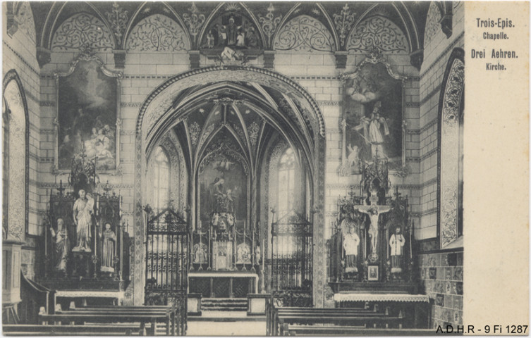 Trois Epis : intérieur de la chapelle