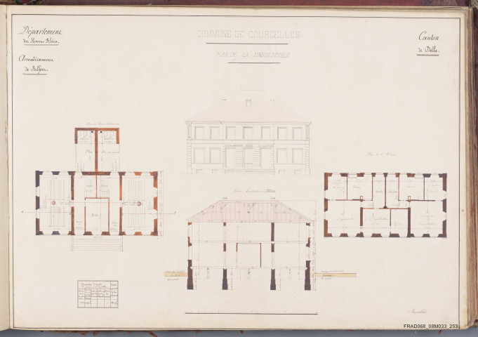 Courcelles - école des garçons et filles