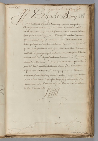 201 lettres du 24 février 1653 au 2 décembre 1699 ; 1 vol . 252 feuillets et 16 f . de table analytique