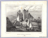 Ruines du château de Bernstein (planche de l'Album alsacien, 2ème année n° 9)