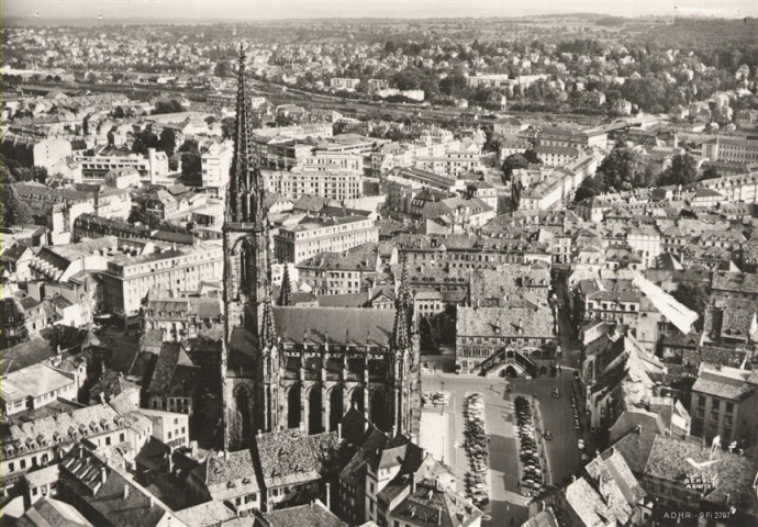 Mulhouse : place de la Réunion (vue aérienne)