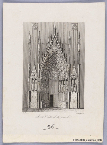 Strasbourg, portail latéral gauche de la cathédrale