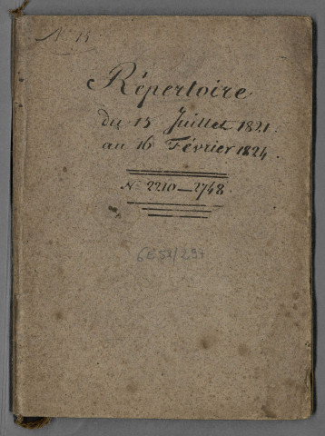 Répertoire chronologique, n°15, Me Lemp